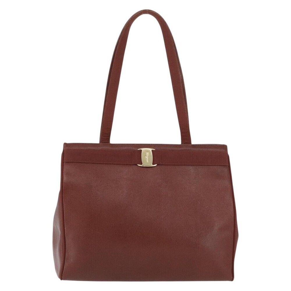 Salvatore Ferragamo Vala tote Embossed Leather